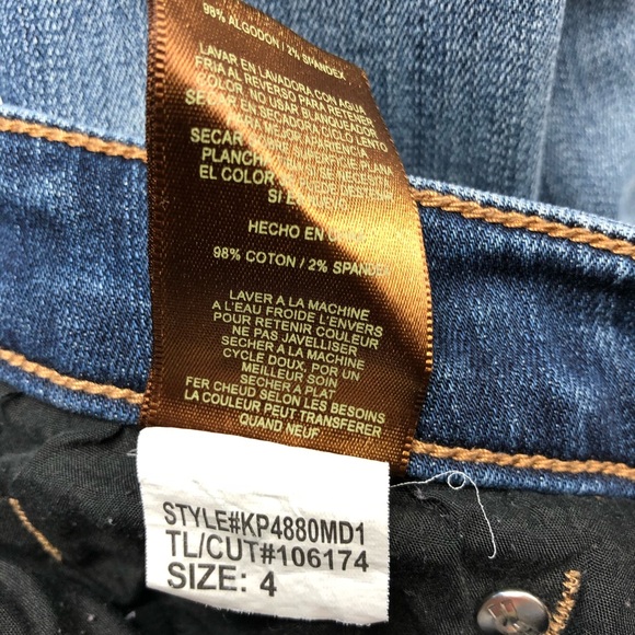 KUT Diana Skinny Distressed Low Rise Stretch Jeans - Picture 16 of 16